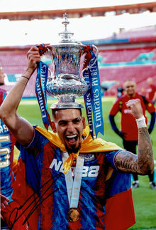  Daniel Munoz Signed 12x8 Photo Crystal Palace FA Cup Winner AFTAL COA (1436)