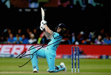  Ben Stokes Signed 12x8 Photo – 2019 Cricket World Cup Final – AFTAL COA (2658)