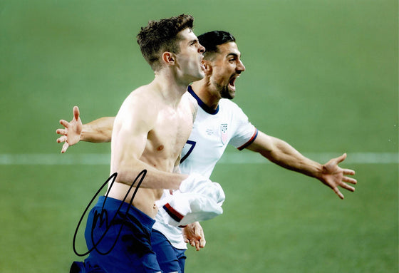 Christian Pulisic Signed 12X8 Photo USA USMNT AC Milan AFTAL COA (1729)