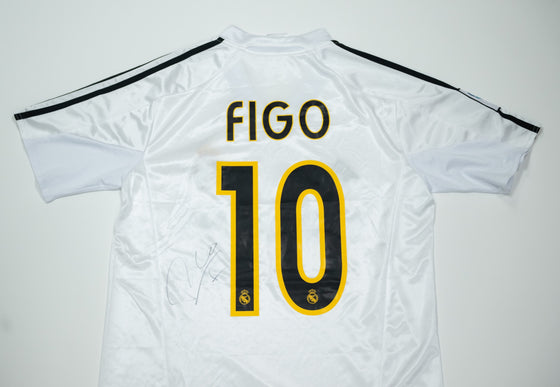 Luis Figo Signed Real Madrid Shirt Autograph COA Galacticos Portugal Legend