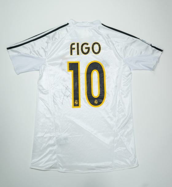 Luis Figo Signed Real Madrid Shirt Autograph COA Galacticos Portugal Legend