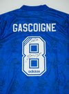 Paul Gascoigne Signed Rangers Shirt Autograph Gazza Football Memorabilia COA