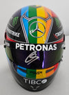 Lewis Hamilton Signed 1:2 Mini Helmet With Proof Mercedes Racing  AFTAL COA