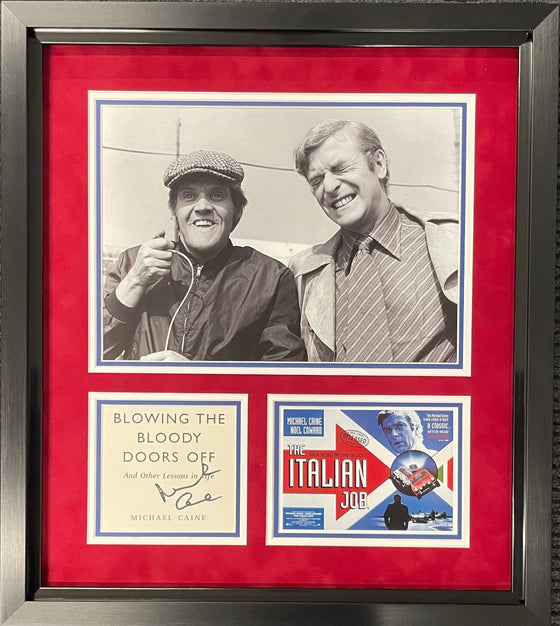 Michael Caine Signed & Framed Photo Display The Italian Job AFTAL COA