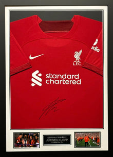  Jurgen Klopp Signed & Framed Liverpool FC Shirt Final Game At Anfield AFTAL COA