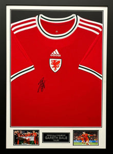  Gareth Bale Signed & Framed Wales Shirt Genuine Autograph AFTAL COA