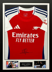  Mikel Arteta Signed & Framed Arsenal F.C. Shirt Genuine Signature AFTAL COA