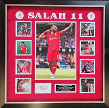  Mo Salah Signed & Framed Liverpool F.C. Photo Mounted Display AFTAL COA