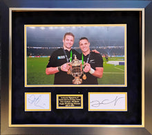  Richie McCaw & Dan Carter Signed & Framed Mounted Photo Display AFTAL COA