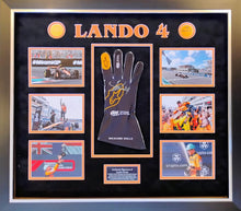 Lando Norris Signed & Framed Glove McLaren Genuine Signature COA