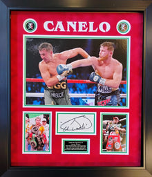  Saul Canelo Alvarez Signed & Framed Mounted Photo Genuine Signature AFTAL COA