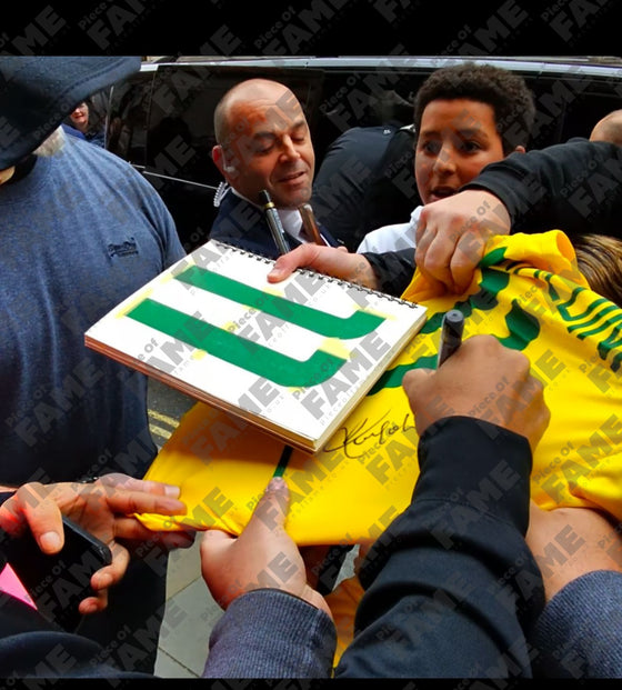 Ronaldinho Signed Brazil Shirt 2002 World Cup Exact Photo Video Proof AFTAL COA