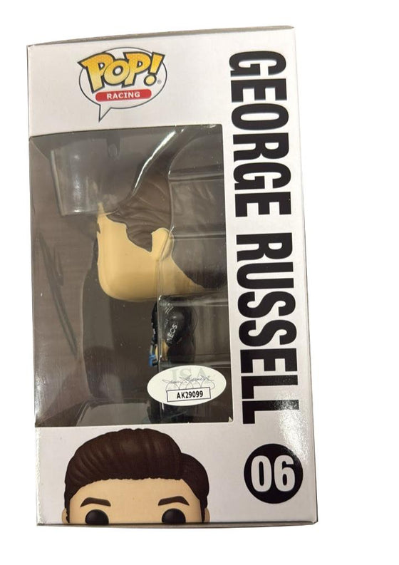 George Russell Signed Funko Pop! Mercedes F1 Genuine AUTOGRAPH AK29099 JSA COA