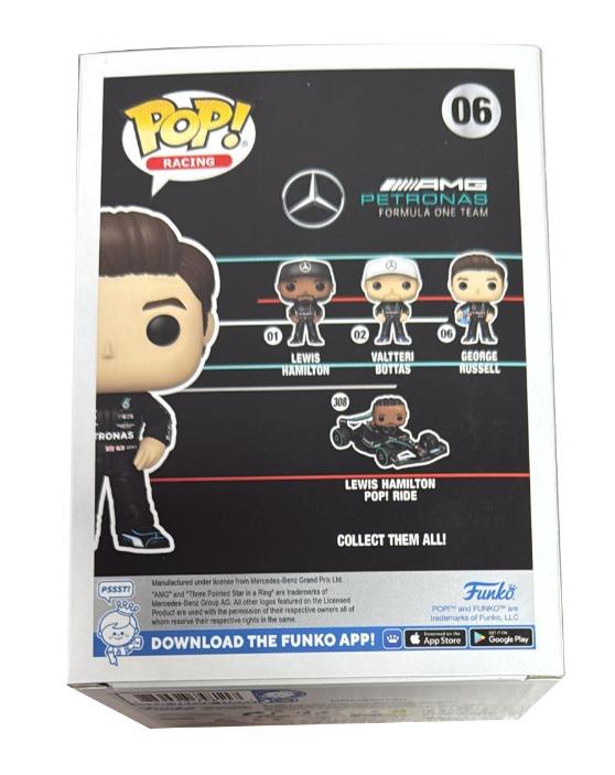 George Russell Signed Funko Pop! Mercedes F1 Genuine AUTOGRAPH AK29099 JSA COA