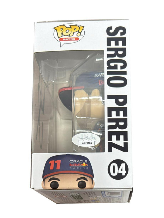 Sergio Perez Signed Funko Pop! Red Bull F1 Genuine AUTOGRAPH AK29104 JSA COA