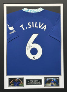  Thiago Silva Signed & Framed Chelsea FC Champions League Winners COA