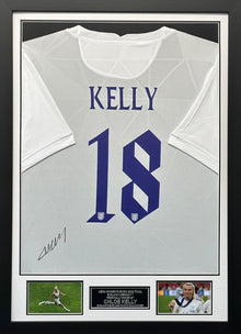  Chloe Kelly Signed & Framed England Euro 2022 Final Goal Genuine Autograph COA