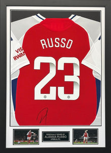  Alessia Russo Signed & Framed Arsenal F.C. Shirt Genuine Signature COA