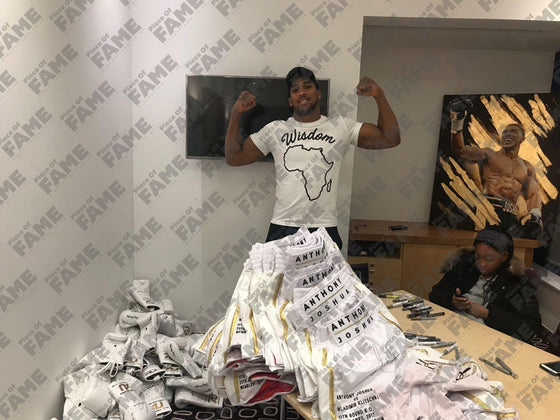 Anthony Joshua Signed Trunks AJ vs Klitschko Wembley – Private Signing – INC COA