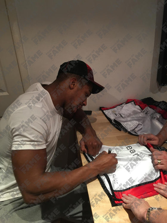 Anthony Joshua Signed Trunks – Limited Edition 40/100 – Rookie Era – AFTAL COA