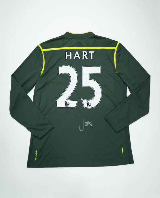 Joe Hart Signed Manchester City 2011/12 Shirt Autograph Aguero Goal AFTAL COA