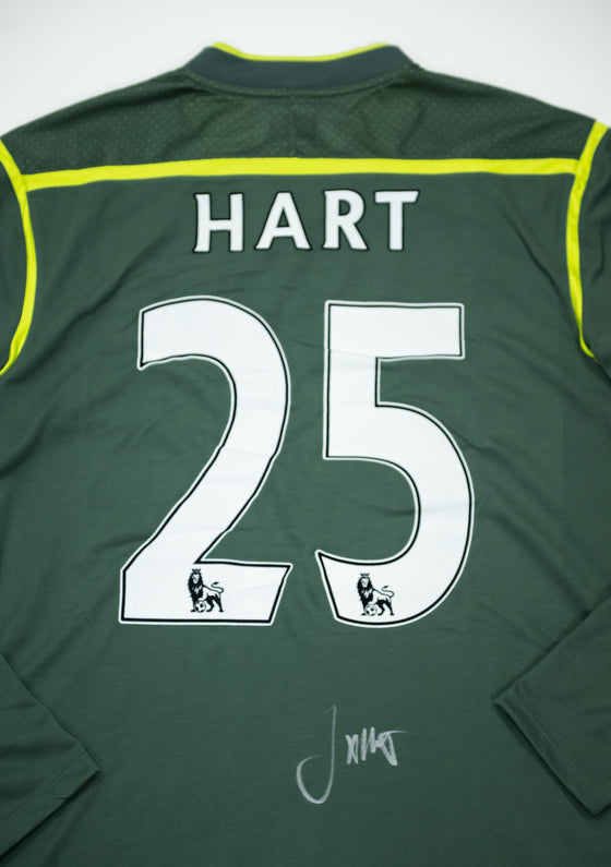 Joe Hart Signed Manchester City 2011/12 Shirt Autograph Aguero Goal AFTAL COA