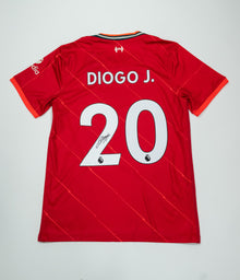  Diogo Jota Signed Liverpool Shirt Autograph AFTAL COA – LFC Portugal Forward