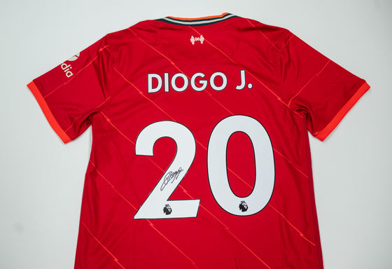 Diogo Jota Signed Liverpool Shirt Autograph AFTAL COA – LFC Portugal Forward