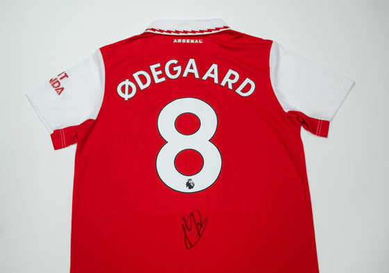 Martin Odegaard Signed Arsenal Shirt Autograph AFTAL COA – Club Captain Norway
