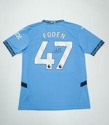  Phil Foden Signed Manchester City Shirt Autograph AFTAL COA – England Star