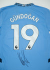 Ilkay Gundogan Signed Manchester City Shirt Autograph AFTAL COA – Treble Winner