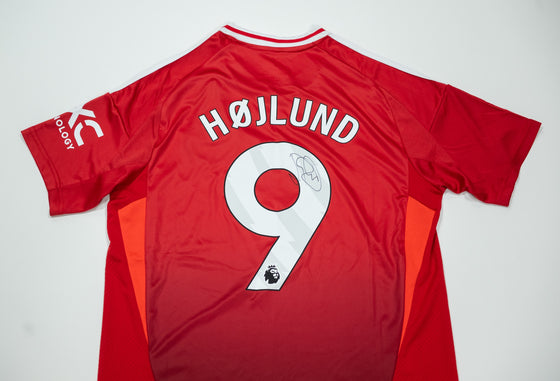 Rasmus Hojlund Signed Manchester United Shirt Autograph AFTAL COA – Denmark
