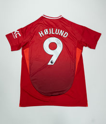  Rasmus Hojlund Signed Manchester United Shirt Autograph AFTAL COA – Denmark
