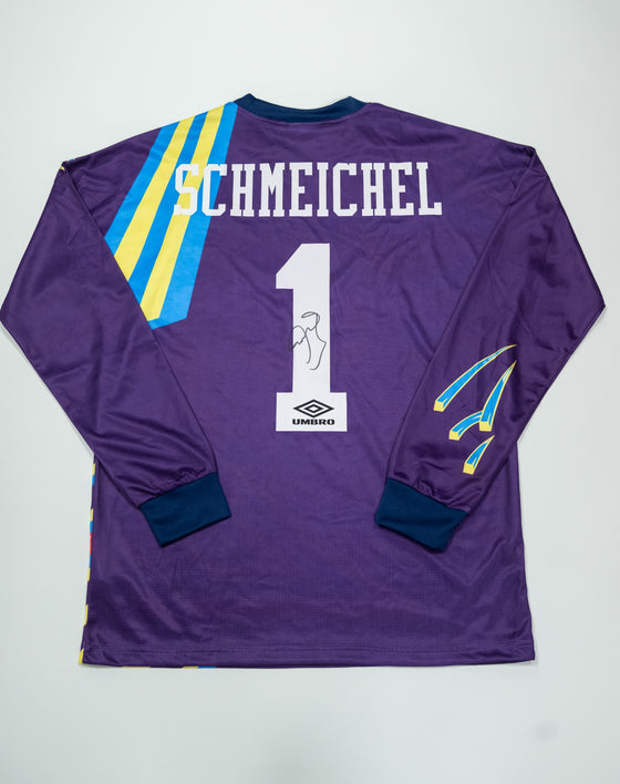 Peter Schmeichel Signed Manchester United Shirt Autograph AFTAL COA