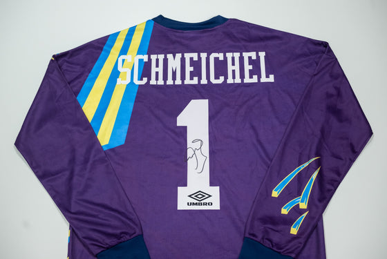 Peter Schmeichel Signed Manchester United Shirt Autograph AFTAL COA