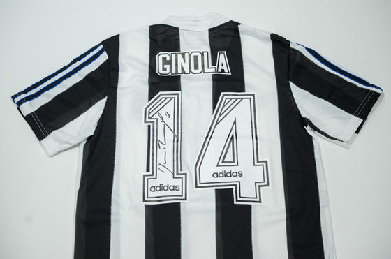 David Ginola Signed Newcastle United Shirt Autograph AFTAL COA