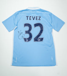  Carlos Tevez Signed Manchester City Shirt – Iconic No.32 – AFTAL COA
