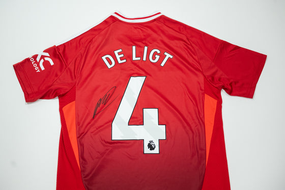Matthijs de Ligt Signed Manchester United Shirt – AFTAL COA – Collector’s Item