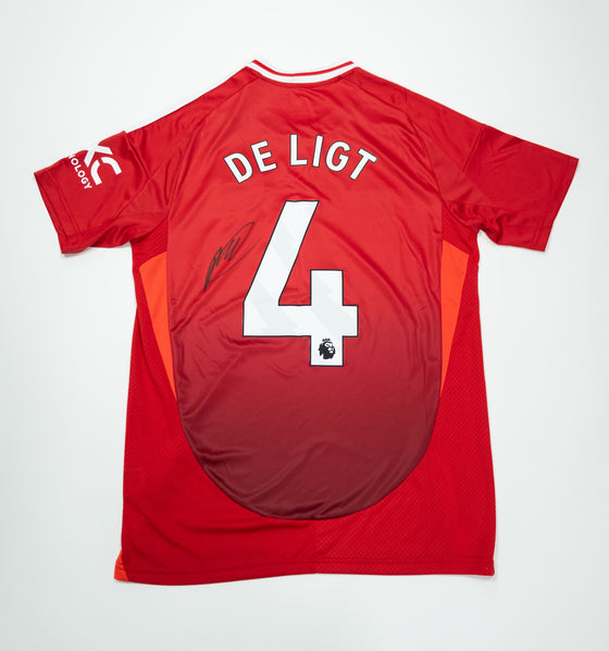 Matthijs de Ligt Signed Manchester United Shirt – AFTAL COA – Collector’s Item