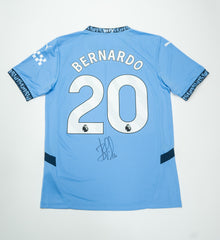  Bernardo Silva Signed Manchester City Home Shirt Premier League AFTAL COA