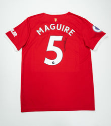  Harry Maguire Signed Manchester United Shirt – Red Home Kit – Authentic COA