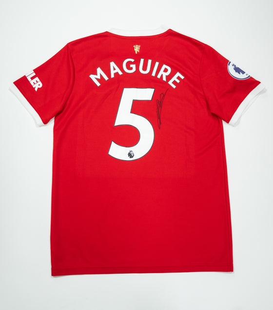 Harry Maguire Signed Manchester United Shirt – Red Home Kit – Authentic COA