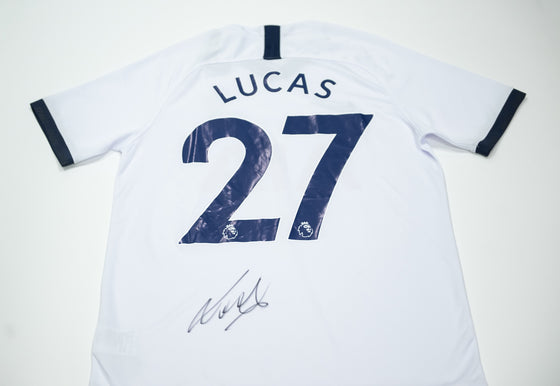 Lucas Moura Signed Tottenham Hotspur Shirt – Number 27 – AFTAL COA