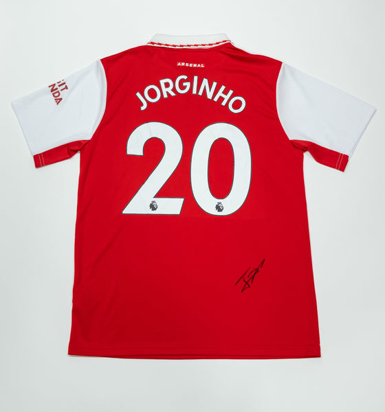 Jorginho Signed Arsenal Shirt – Premier League 2023/24 – Hand Signed – AFTAL COA
