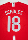 Paul Scholes Signed Manchester United Shirt 18 Authentic Hand Signed AFTAL COA