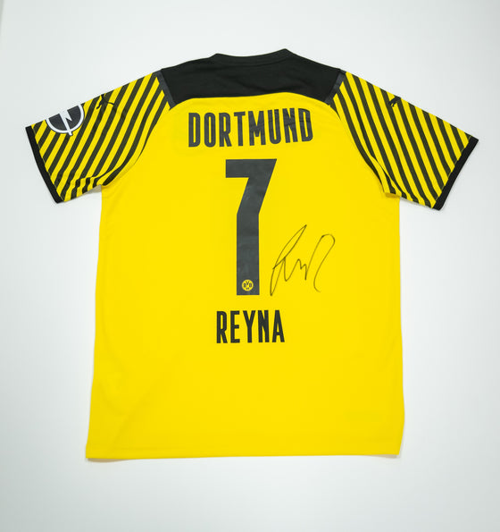 Giovanni Reyna Signed Borussia Dortmund Shirt Genuine Signed Memorabilia COA