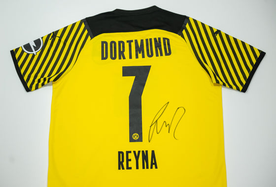Giovanni Reyna Signed Borussia Dortmund Shirt Genuine Signed Memorabilia COA