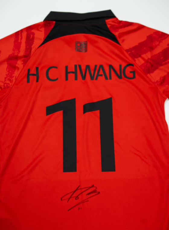 Hwang Hee-Chan Signed Shirt South Korea Authentic Football Memorabilia Gift COA