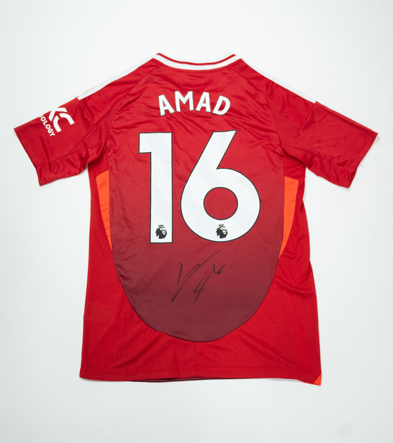 Amad Diallo Hand Signed Manchester United Shirt Authentic Football Autograph COA