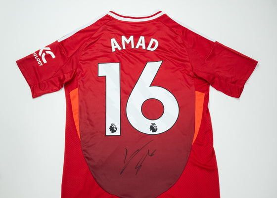 Amad Diallo Hand Signed Manchester United Shirt Authentic Football Autograph COA
